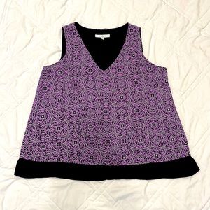 Layered tank in a beautiful purple design